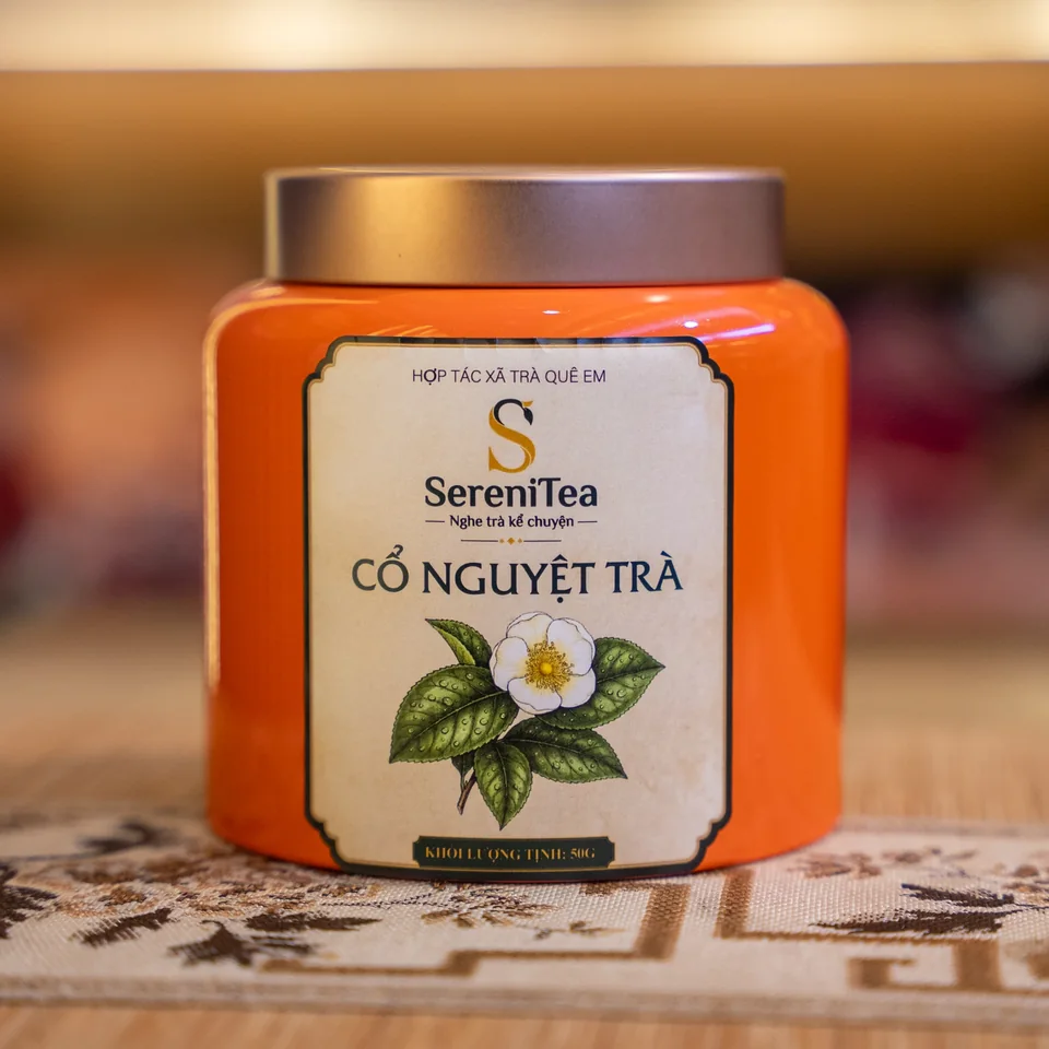 Hộp Cổ Nguyệt Trà màu cam thuộc dòng Trà hoa trà SereniTea